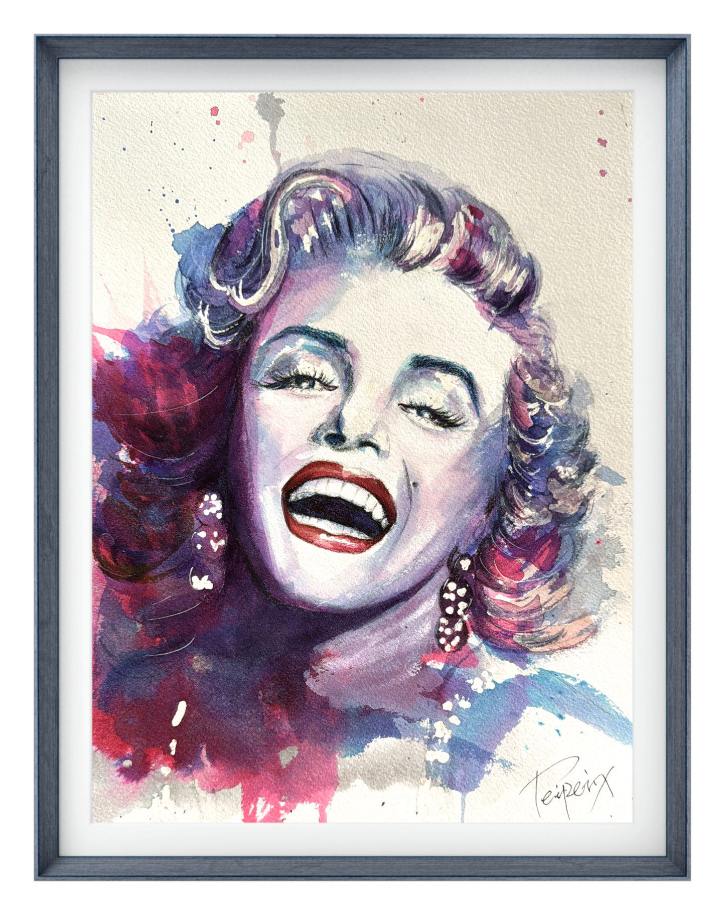 Marilyn Monroe Watercolor Print