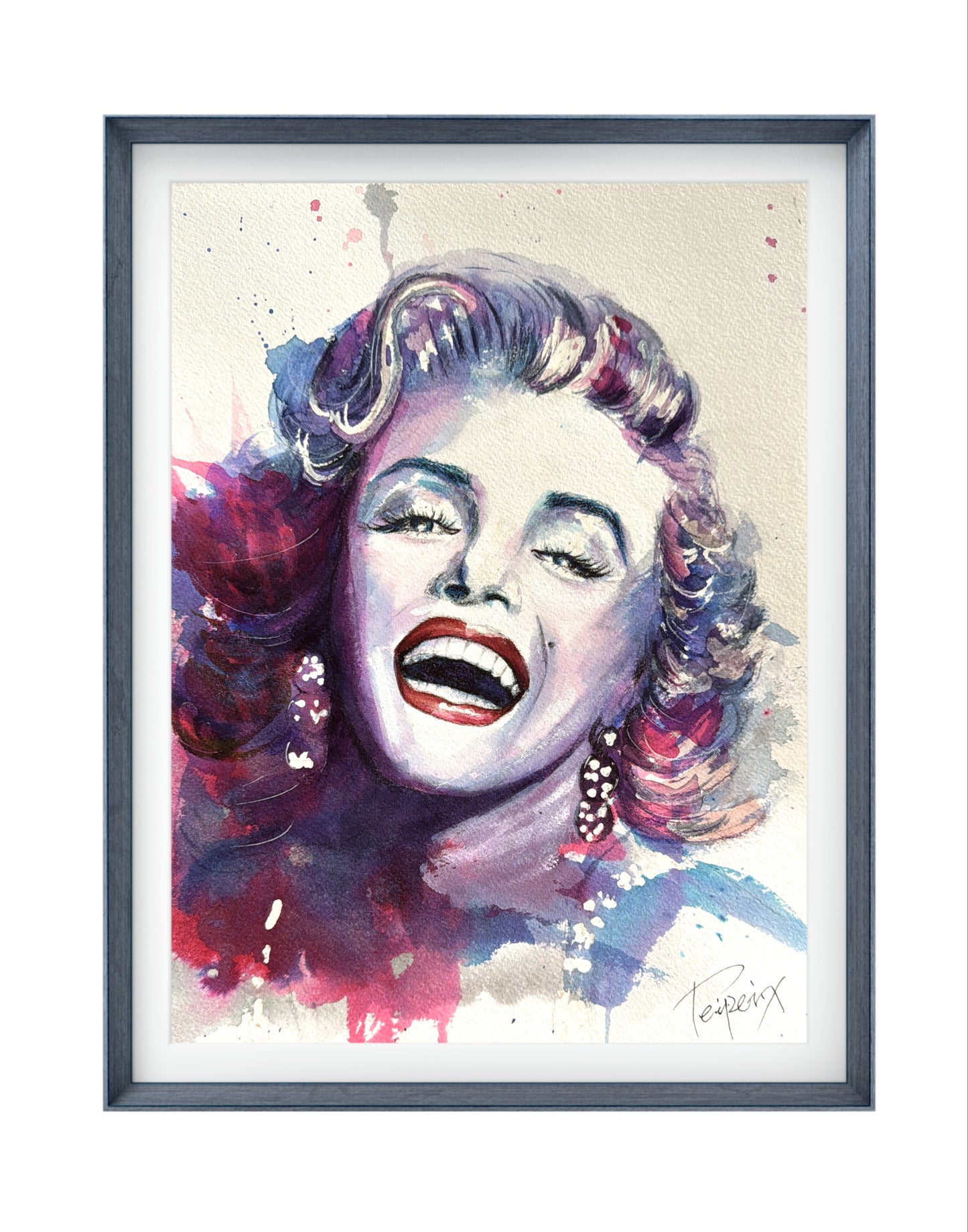 Marilyn Monroe Watercolor Print